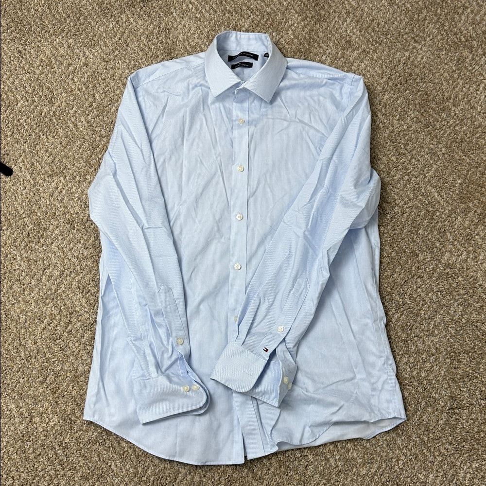 Tommy Hilfiger Light Blue Button-Up Shirt